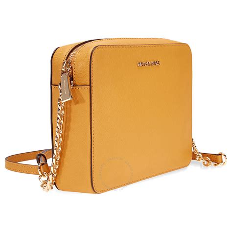 michael kors jet set crossbody gold|michael kors jet set saffiano.